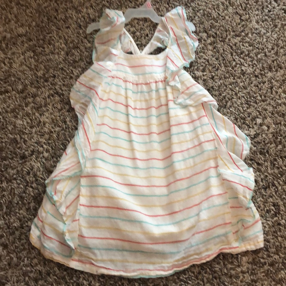 Size 4T swim suit cover up dress. Lined. Never wn.